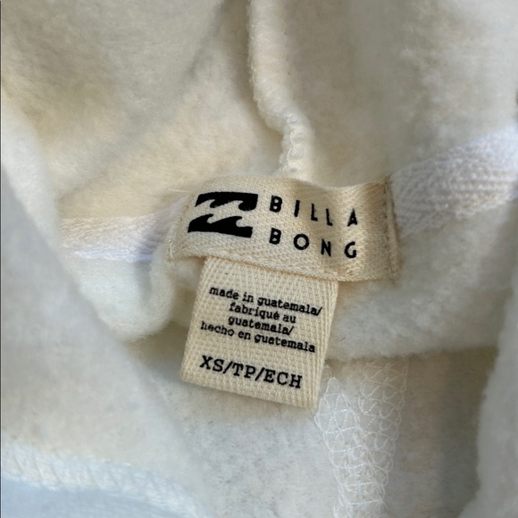NWT Billabong All Time Fleece Hoodie Pullover Cropped Boxy Surfer Women’s XS / 6 - Picture 9 of 11